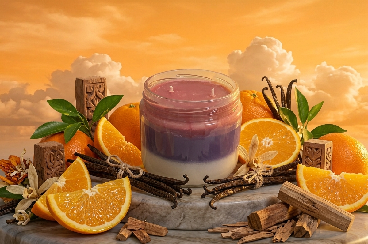 Saffron Skies 3 Layer Candle