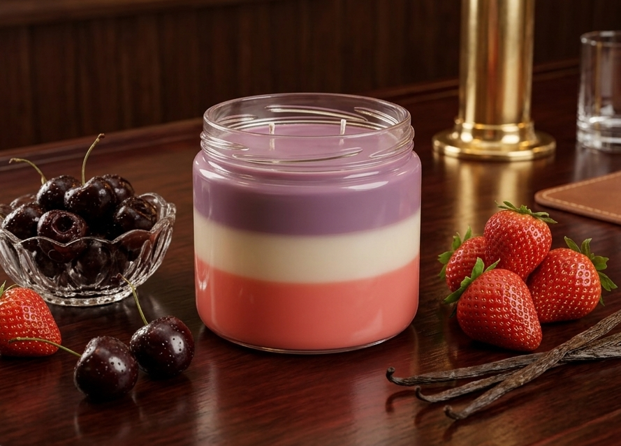 Sweet Berry Noir 3 Layer Candle