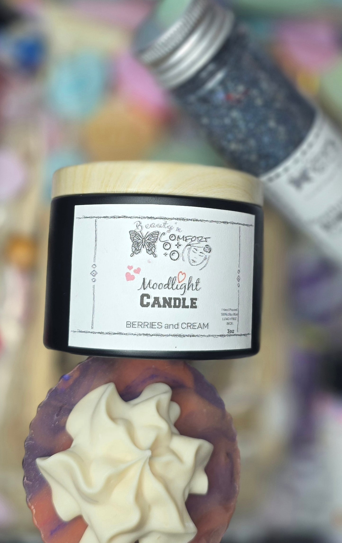 Berries and Cream Moodlight Candle (3oz)