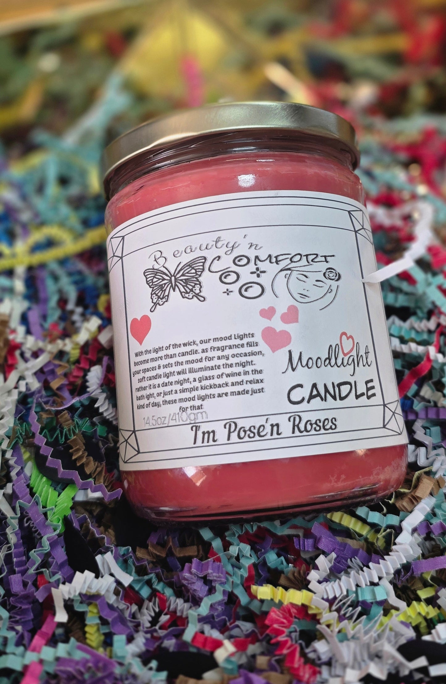 Im Pose'n Roses Moodlight Candles (16oz)